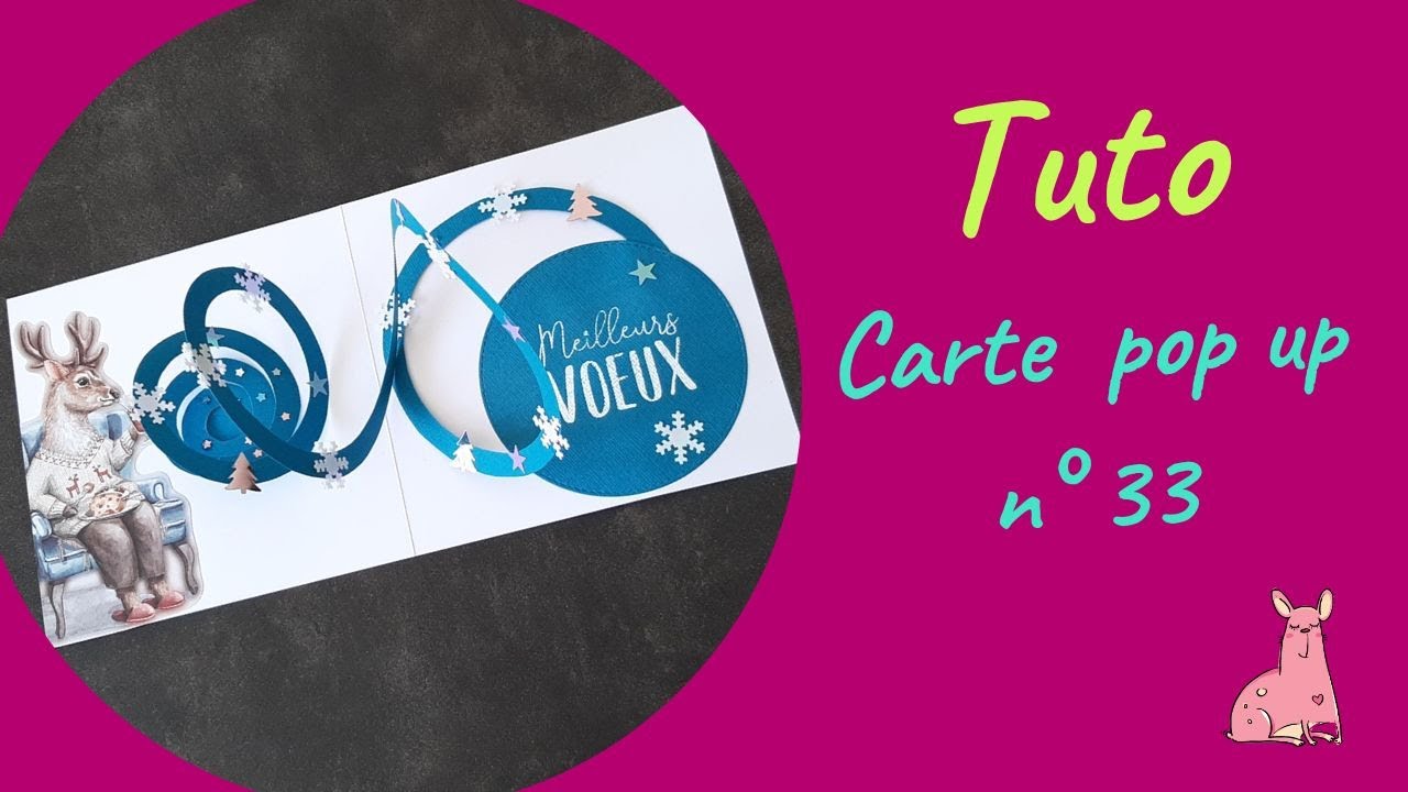 Tuto carte pop up n°33 : carte pop up spirale facile et rapide