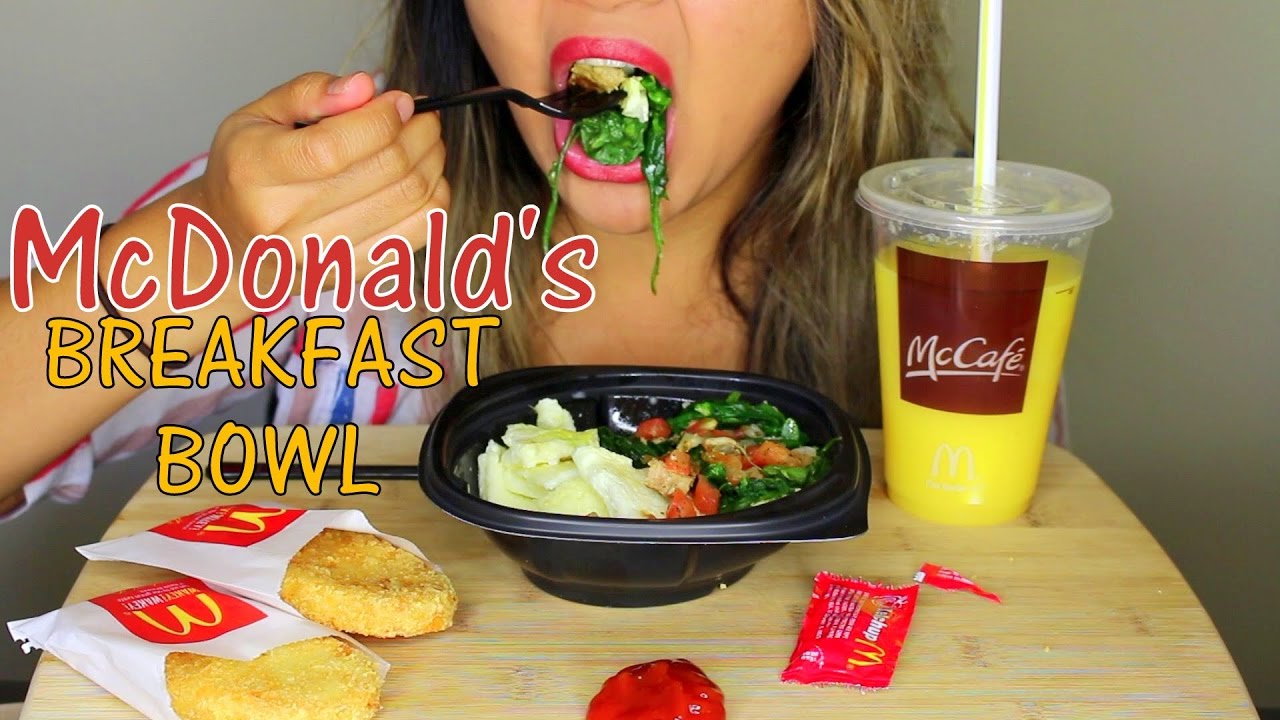 ASMR: McDonald's Breakfast Bowl *Eating Sounds* MUKBANG
