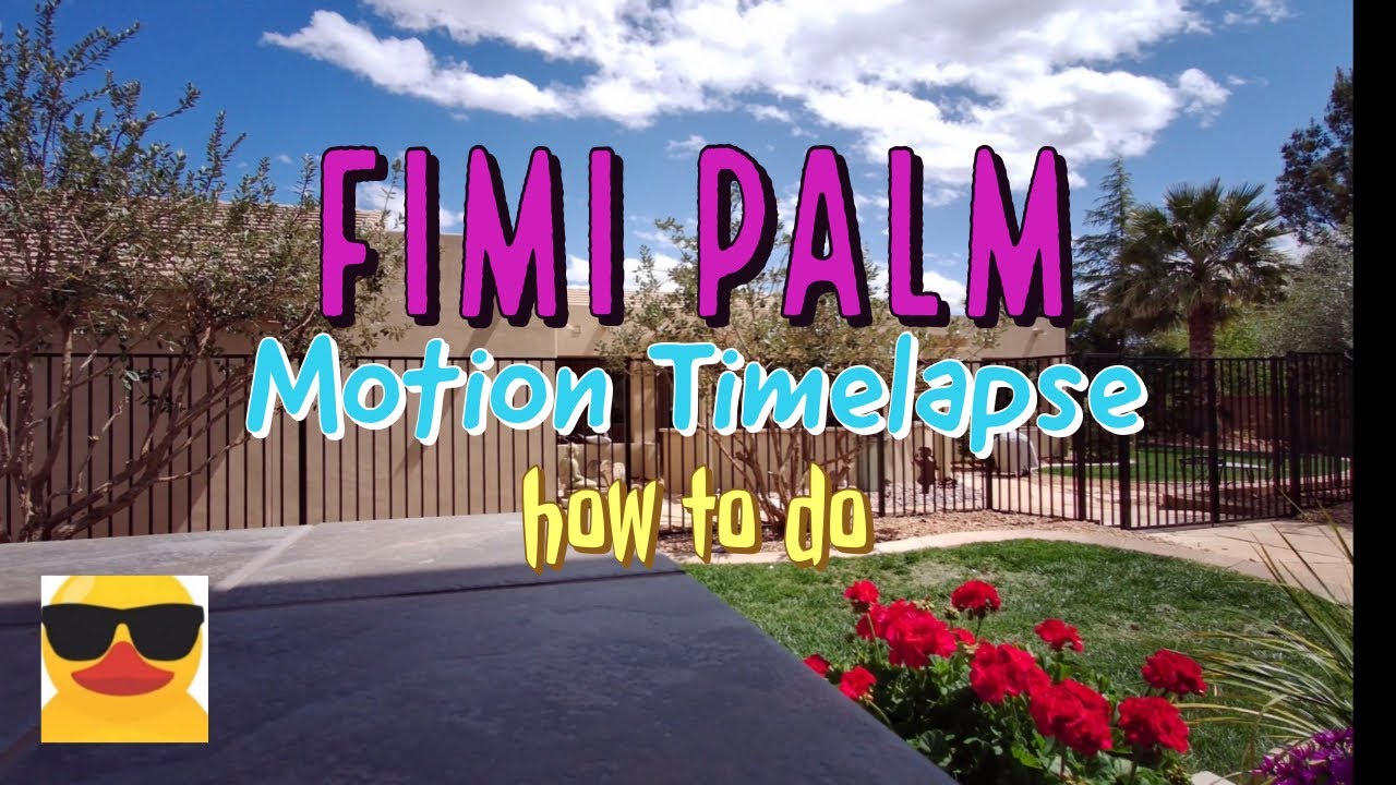 How to do a Motion Time-lapse / Fimi Palm