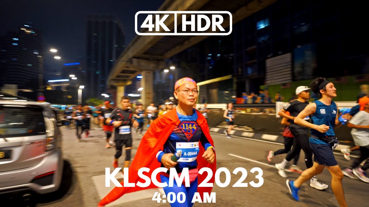 【4K|HDR】KLSCM | KUALA LUMPUR STANDARD CHARTERED MARATHON | 4:00 AM | MORNING WALK | SONY A7III