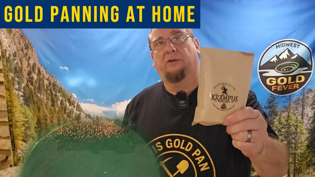 Panning the GOLD PAYDIRT you CAN'T buy! Gold Panning at home! How to pan gold at home.
