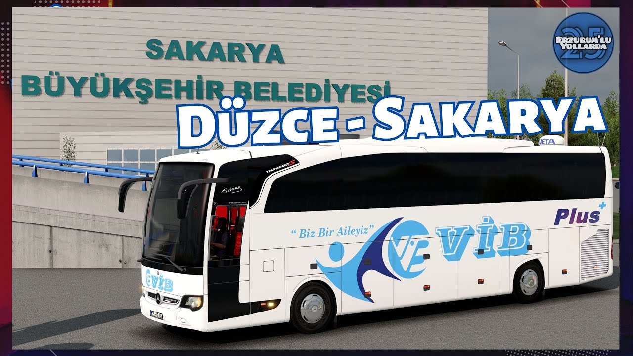 🚍Travego 15 SHD 2015 | DÜZCE - SAKARYA Seferi | OB Map v1.4 | ETS 2 1.57