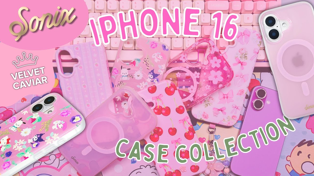 Adorable iPhone Case Haul | Sonix, Sanrio and Velvet Caviar iPhone 16 Phone Case Try-On