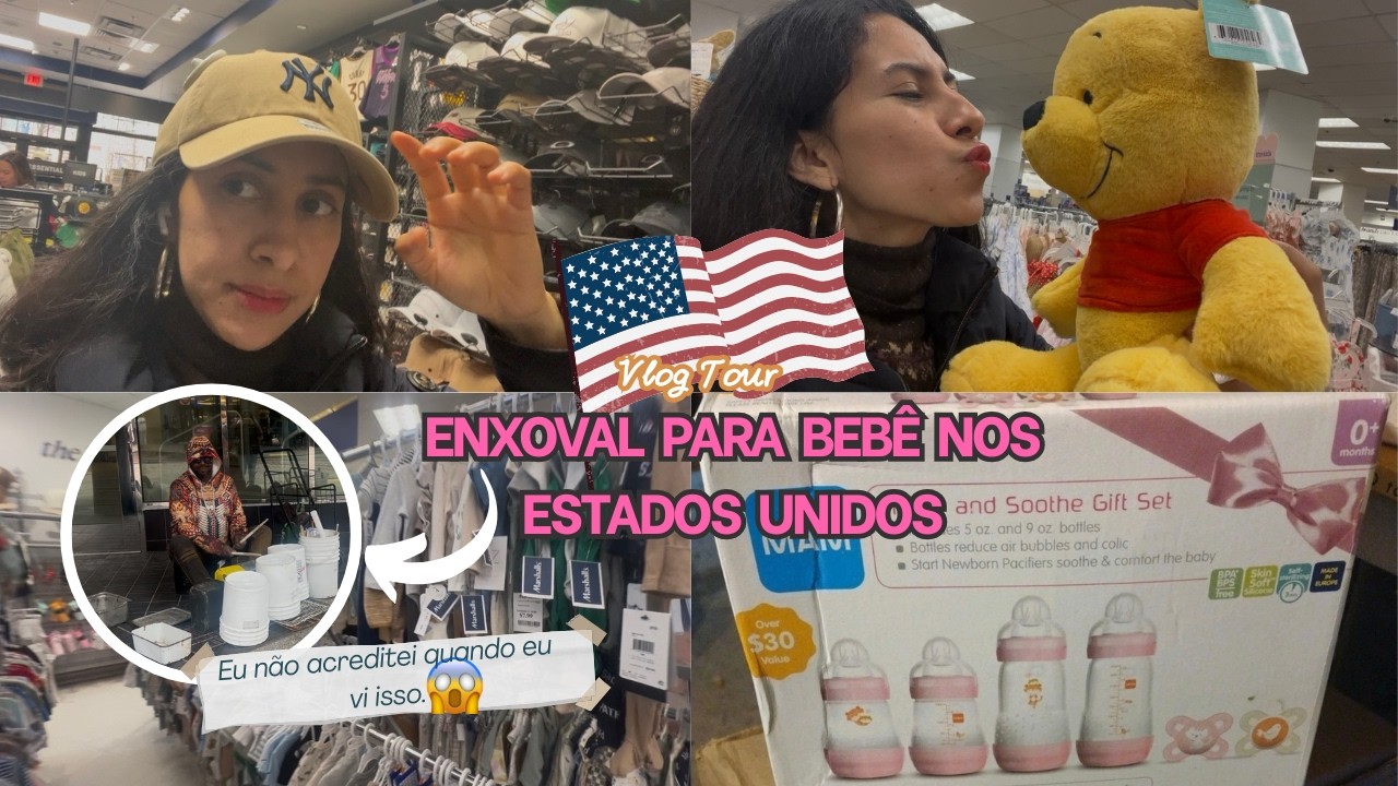 Vlog Tour Enxoval Para  Bebê Nos Estados Unidos Mostrei os itens que não podem faltar 🇺🇸