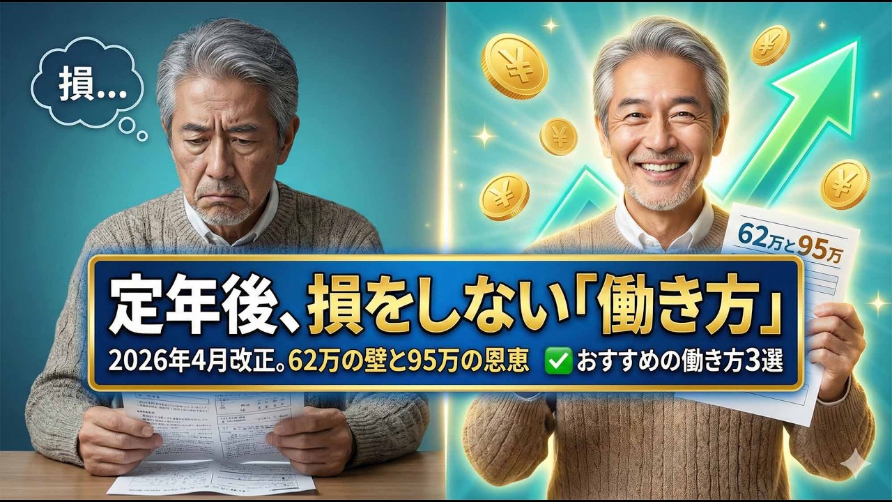 【2026年最新】定年後の「働き損」が消える？ 知らないと損をする「新ルール」を活用した賢い仕事選び3選