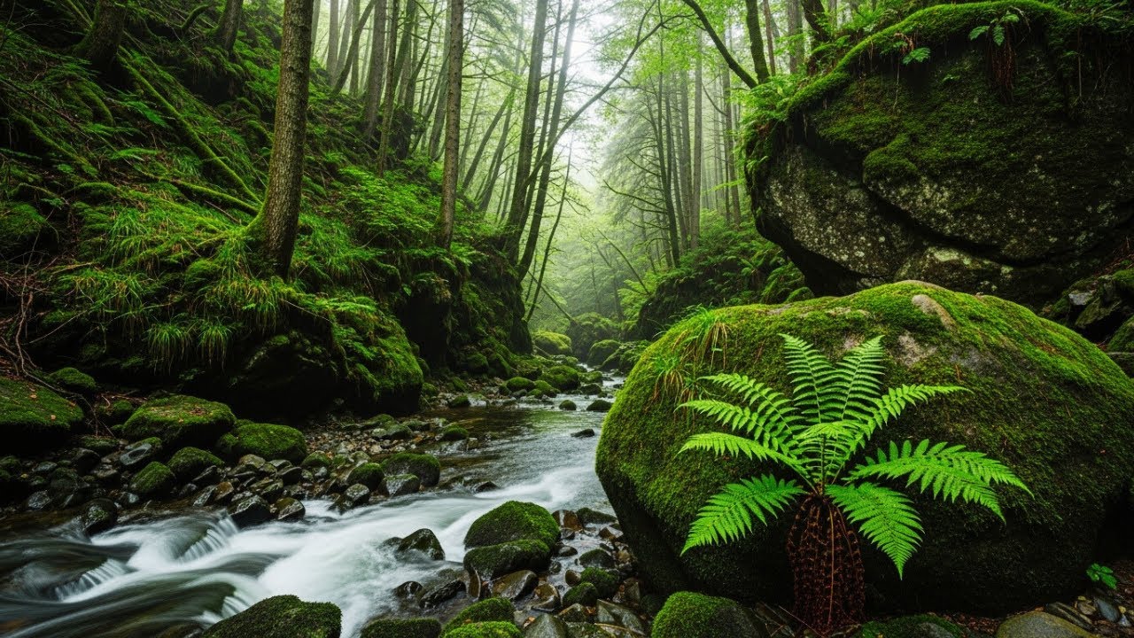 Calming Forest River 🌿 Pure Water Sounds for Deep Relaxation & Sleep