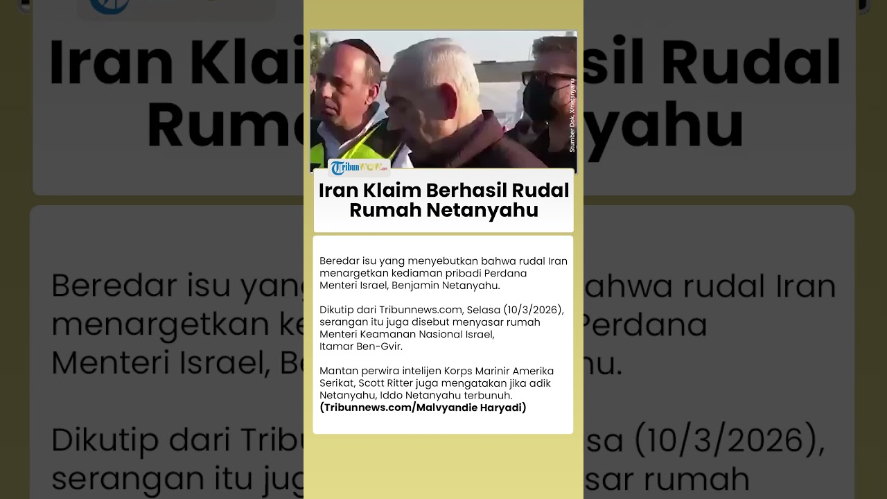 Rumah Netanyahu Disebut Berhasil Dibom Rudal Iran hingga Adiknya Tewas, Menteri Ben Diisukan Sekarat