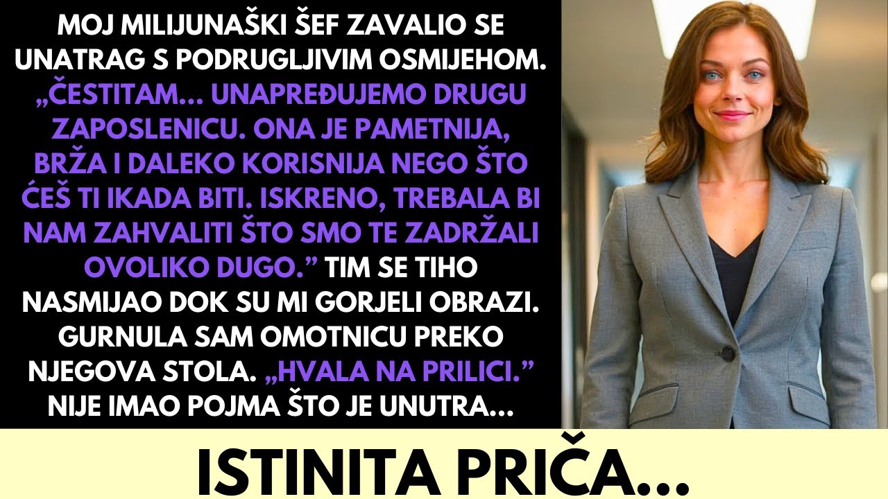 Moj Milijunaški Šef Me Ponizio Zbog Svoje Miljenice—Nije Očekivao Moj Potez