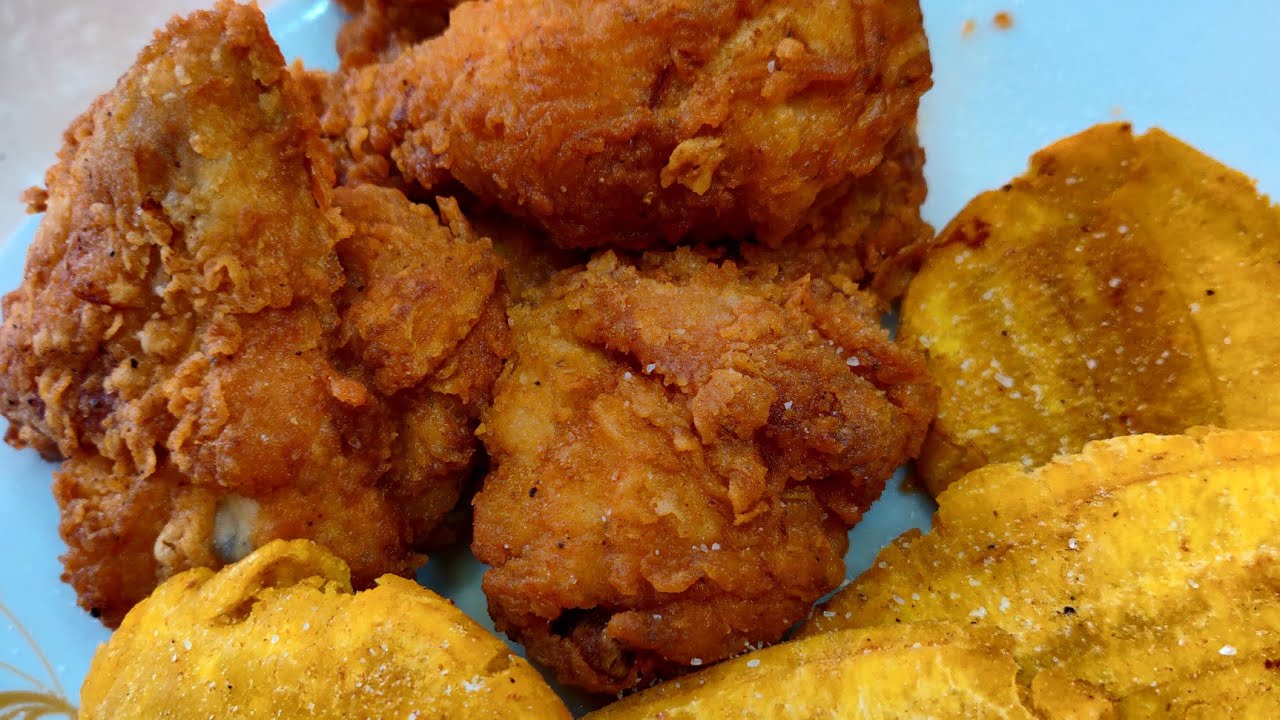 Pica pollo Dominicano -  Como hacer pollo frito crujiente y bajo en grasa