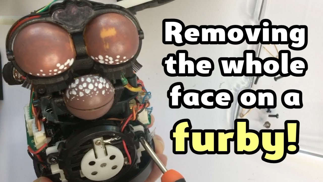 Furby surgery! Fur, mouth, eyes - FULL BREAKDOWN