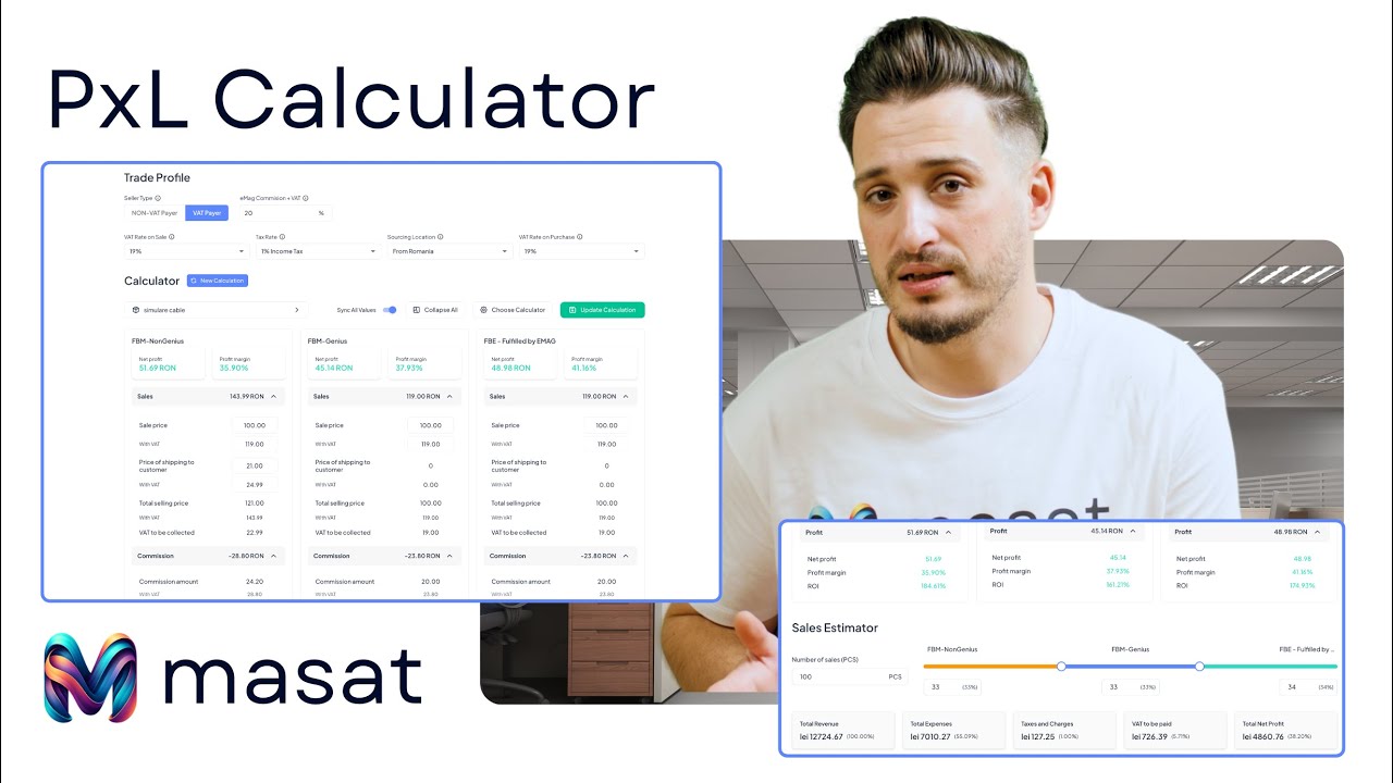 PxL Calculator MASAT: Cum calculezi profitul real pe eMAG (Tutorial Rapid)