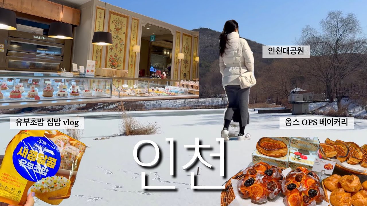 부산빵집이 인천에도? OPS 옵스 베이커리🥖비비고 육수로 만든 사골떡국 🫕CJ유부초밥 간편 집밥🥢