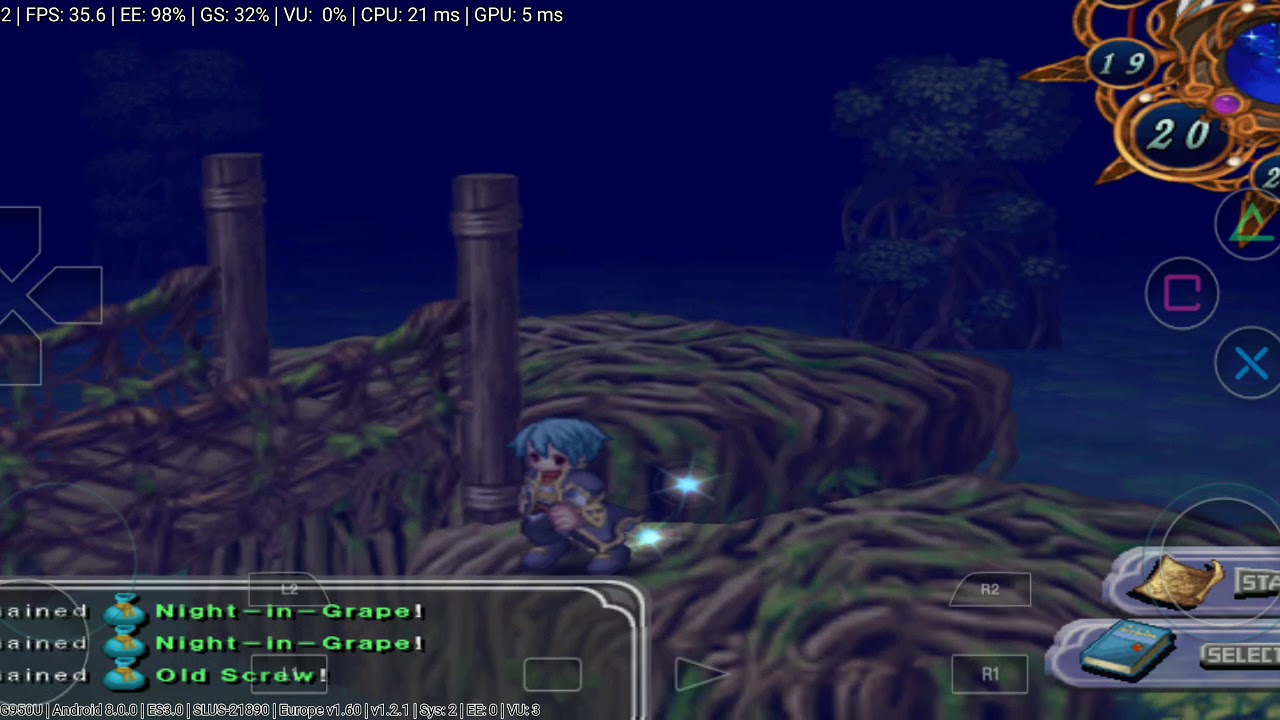 [DAMON PS2 ANDROID] Mana Khemia 2 perfectly playable on Samsung S8 Snapdragon