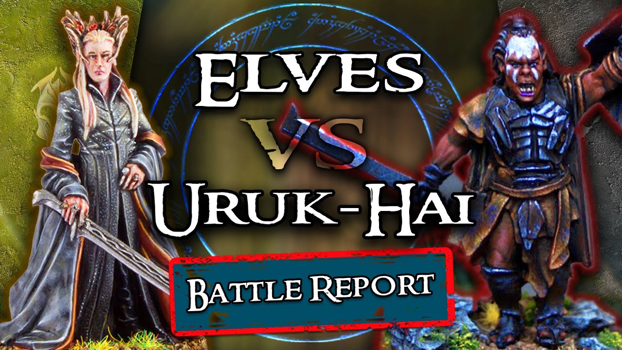 Mirkwood Elves vs Uruk Hai! | MESBG Battle Report