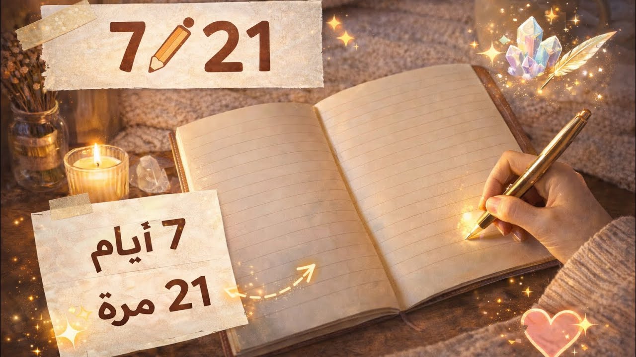 قانون الجذب|كيفاش تطبق تقنية 21*7|غنبدل ليك حياتك🫰🏼