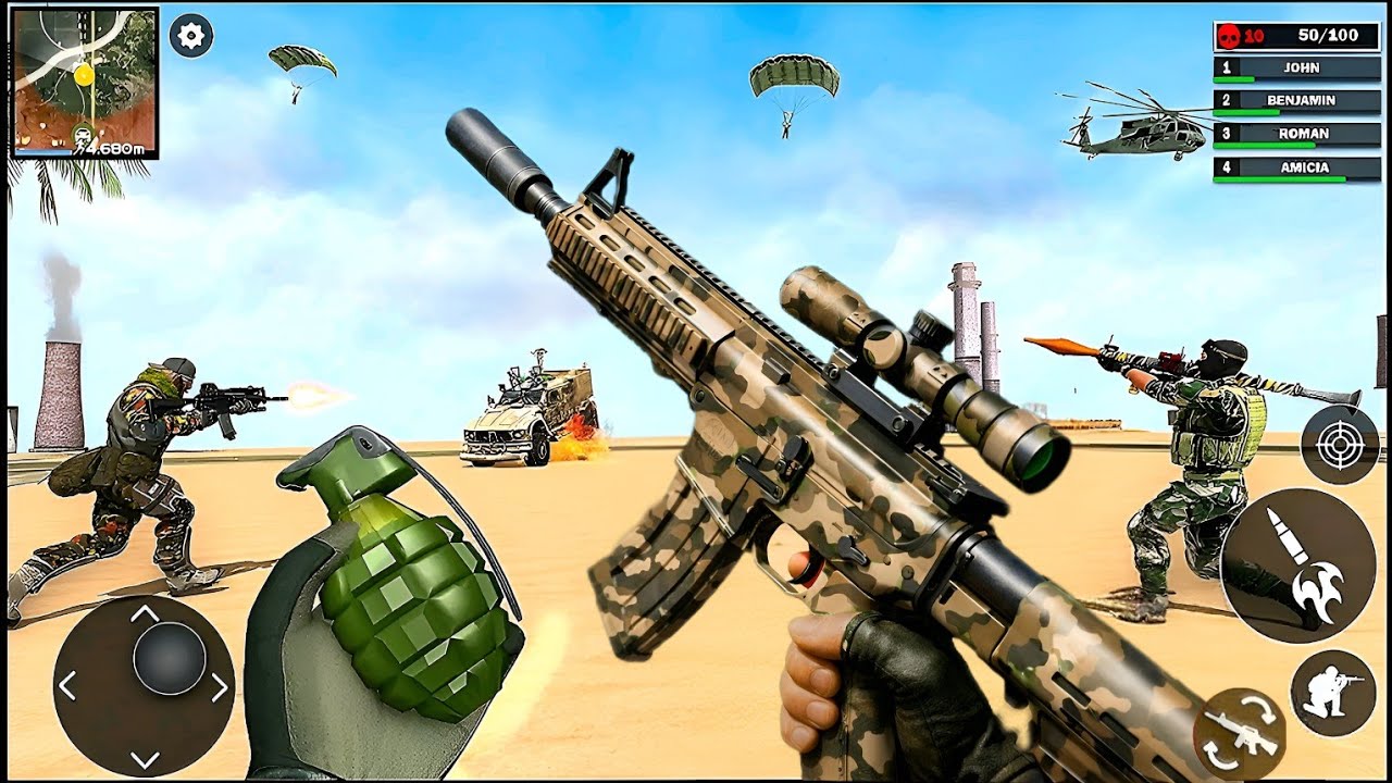 FPS Commando Gun Strike Game - Free Shooting Game - Android GamePlay