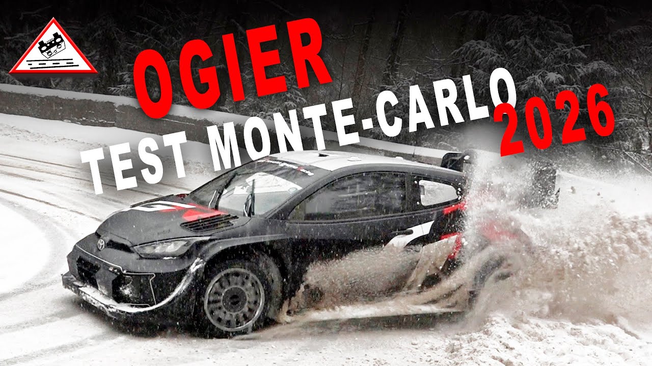 Test Sébastien Ogier Rallye Monte-Carlo 2026 | Toyota Yaris GR Rally1 [Passats de canto]
