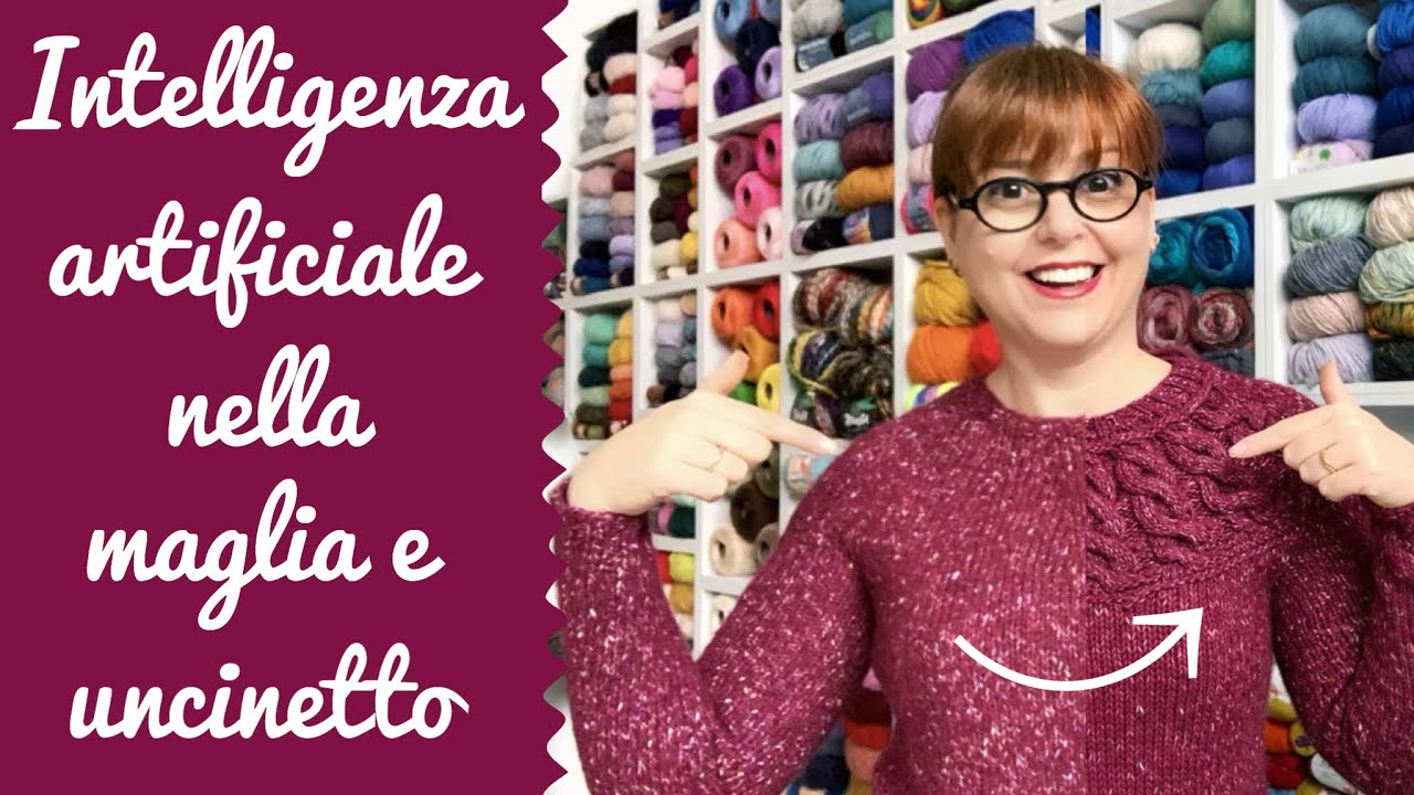 Intelligenza artificiale nella maglia e uncinetto