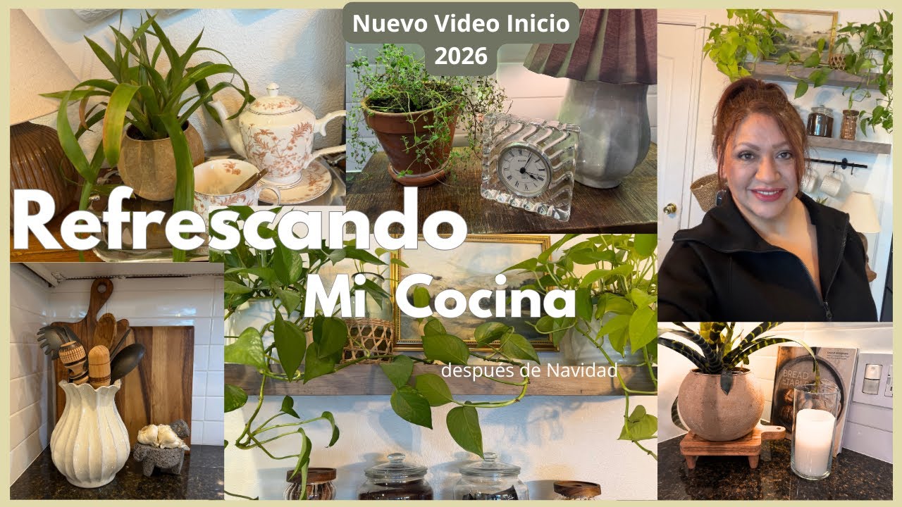 New! Refrescando y cambiando mi cocina|Primer video del 2026|Así quedo mi cocina después de Navidad