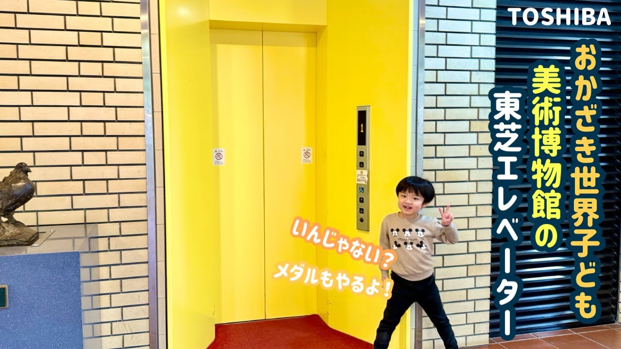 【450日目】おかざき世界子ども美術博物館のエレベーター（東芝製）