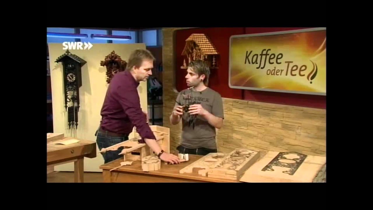 Christophe Herr Kuckucksuhren www.schwarzwalduhr.de in der Live-Sendung Kaffee oder Tee
