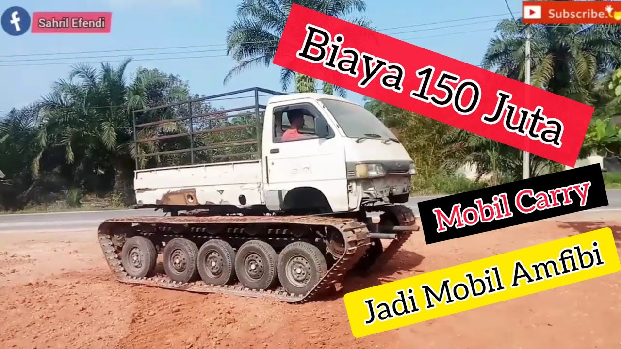 Modifikasi Mobil Carry Menjadi MOBIL AMFIBI