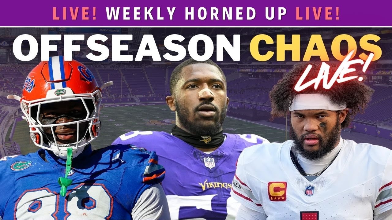 LIVE! Vikings Offseason Chaos - Latest Free Agent Rumors, NFL Draft Buzz, & Trades