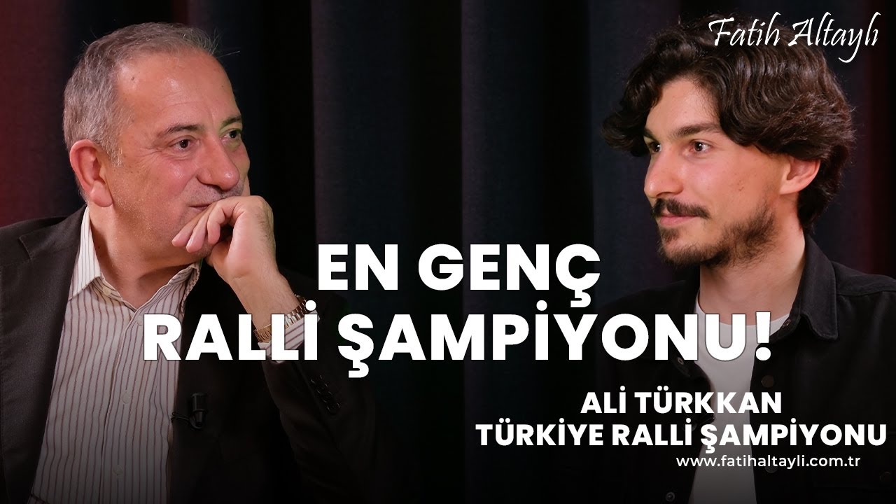 En genç Türkiye Ralli Şampiyonu Ali Türkkan, Fatih Altaylı'nın sorularını yanıtladı