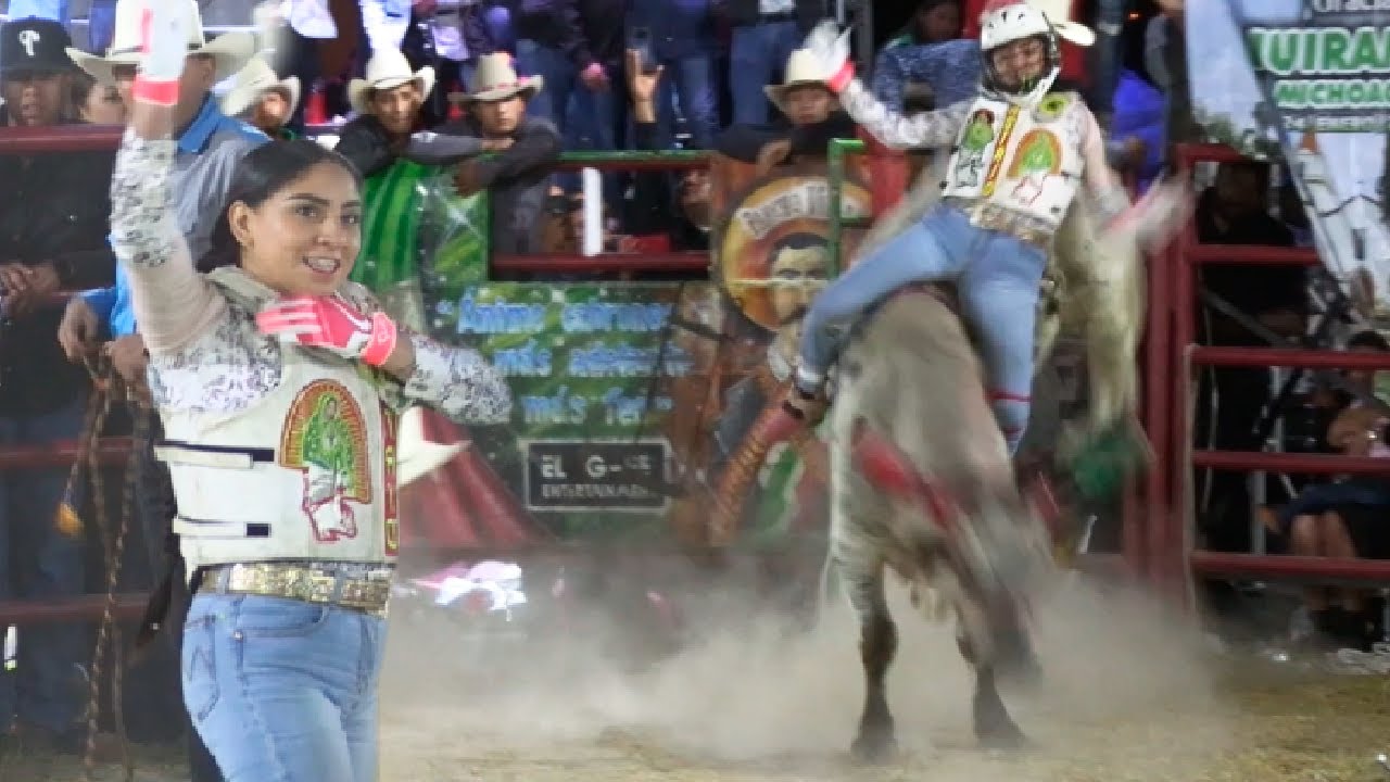 !! LA JINETE LEGENDARIA CANELITA DE URUAPAN ¡¡JARIPEO EN HUIRAMBA MICH 24 DE ENERO 2023!