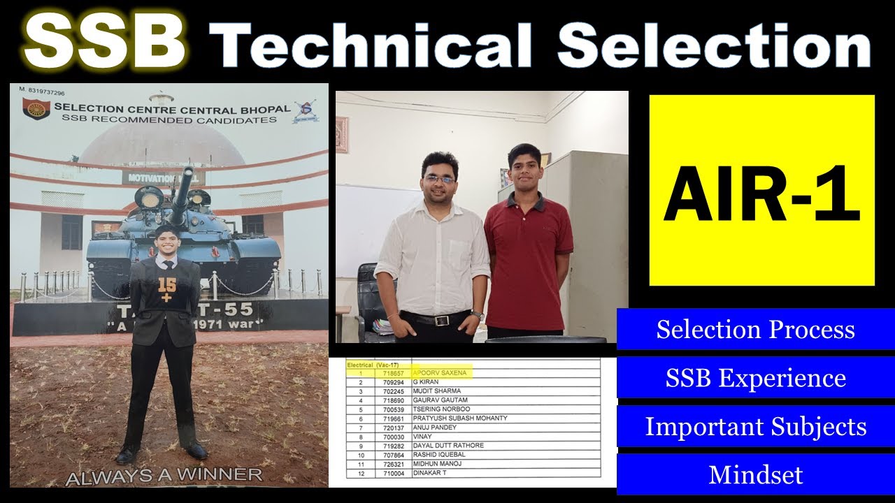 Toppers Talk | SSB Selection | AIR -1 | Electrical Engineering | Inspiration
