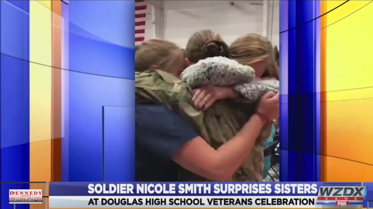 Marshall County soldier surprises her two sisters