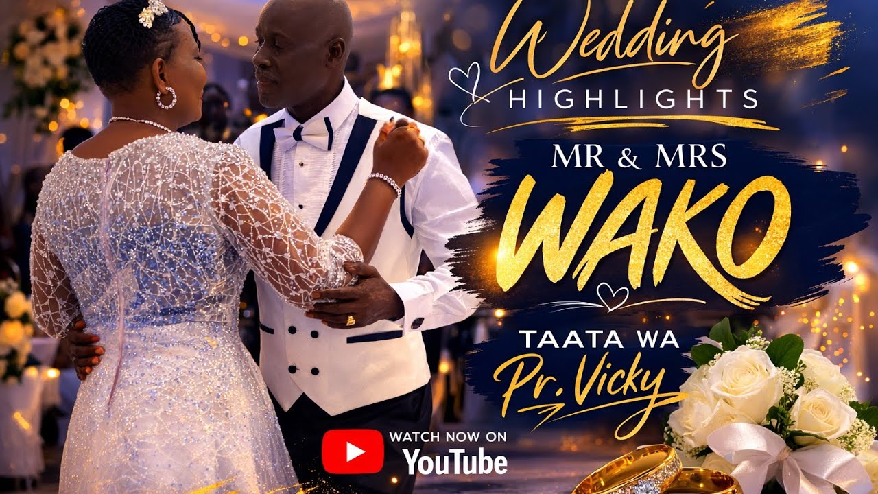 WEDDING YA TAATA WA PR VICKY AFUNYE GAALO  CAKE