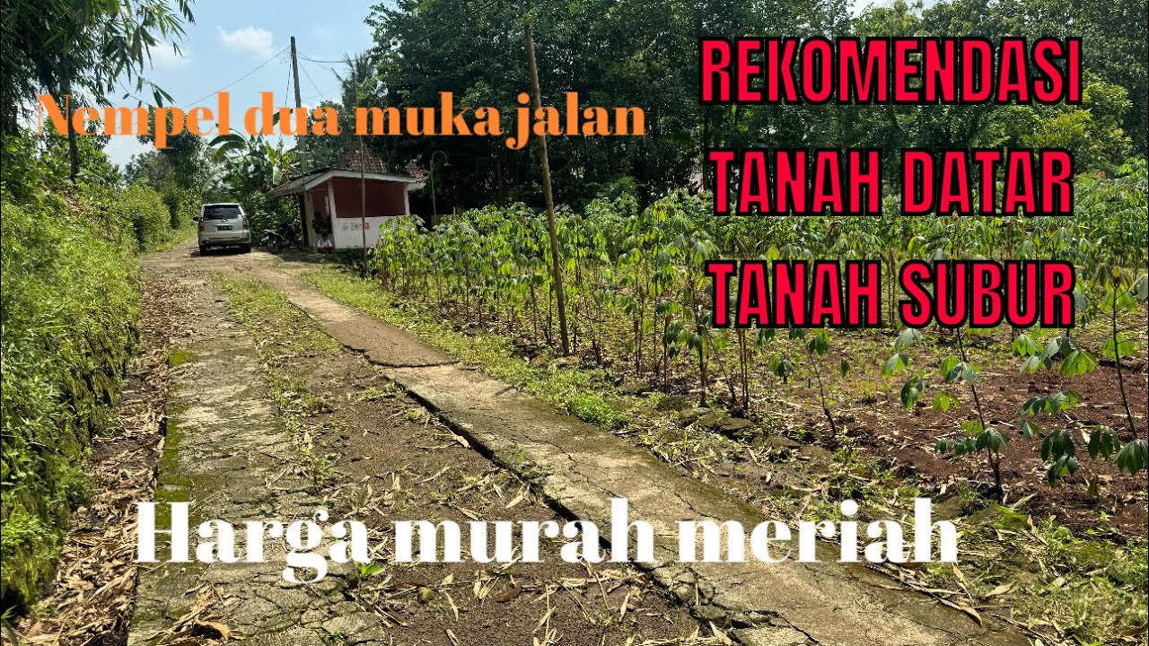 LUAS TANAH 1500 METER  (HARGA MURAH MERIAH )NEMPEL DUA MUKA JALAN@rajiproperty channel