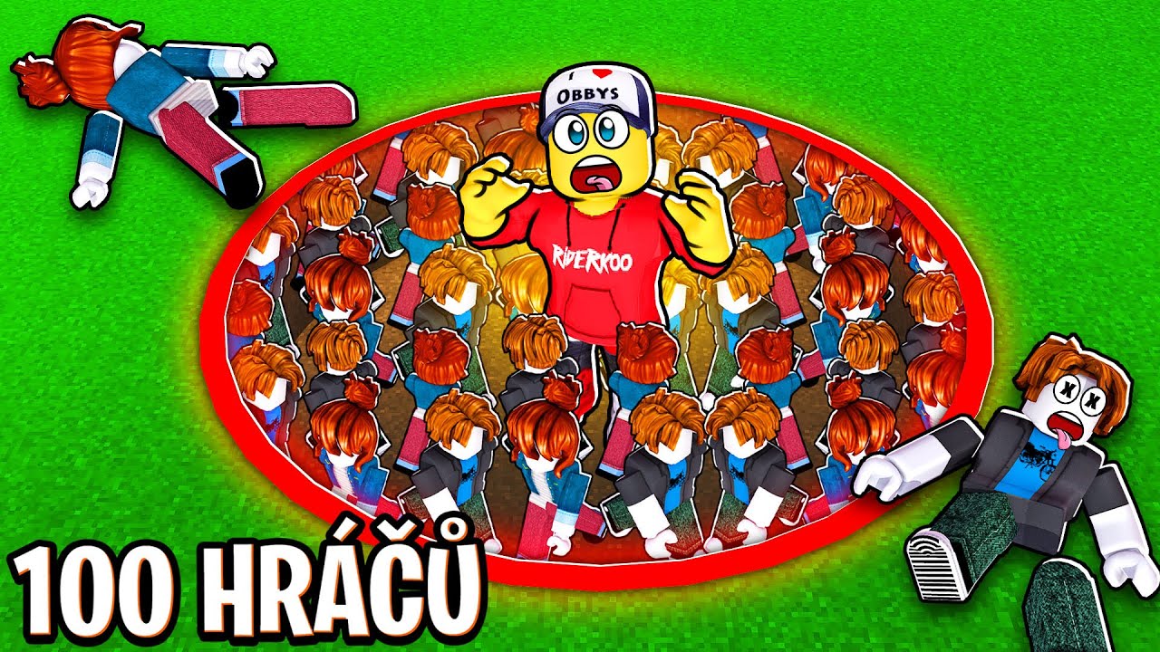 Zkoušíme Přežít v Díře se 100 hráči v Robloxu!