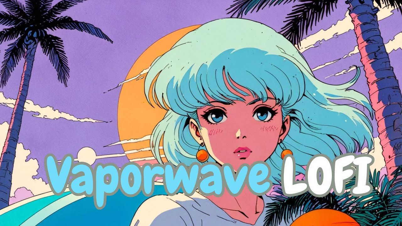 Dreamwave Nights & Neon Vibes 🌙🌆 | 1 Hour of Chill Vaporwave Lofi for Study, Relax & Sleep 🎶✨