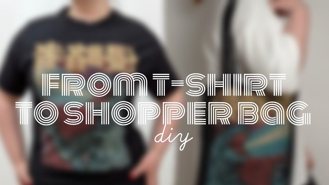 DIY: ШОППЕР ИЗ МАЙКИ | FROM T-SHIRT TO SHOPPER BAG | EN SUB & PL SUB