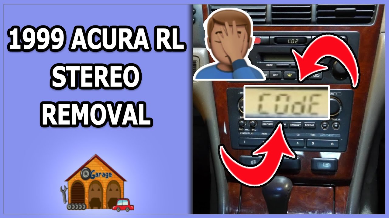 Снятие и восстановление кода стереосистемы Acura RL 1999 года