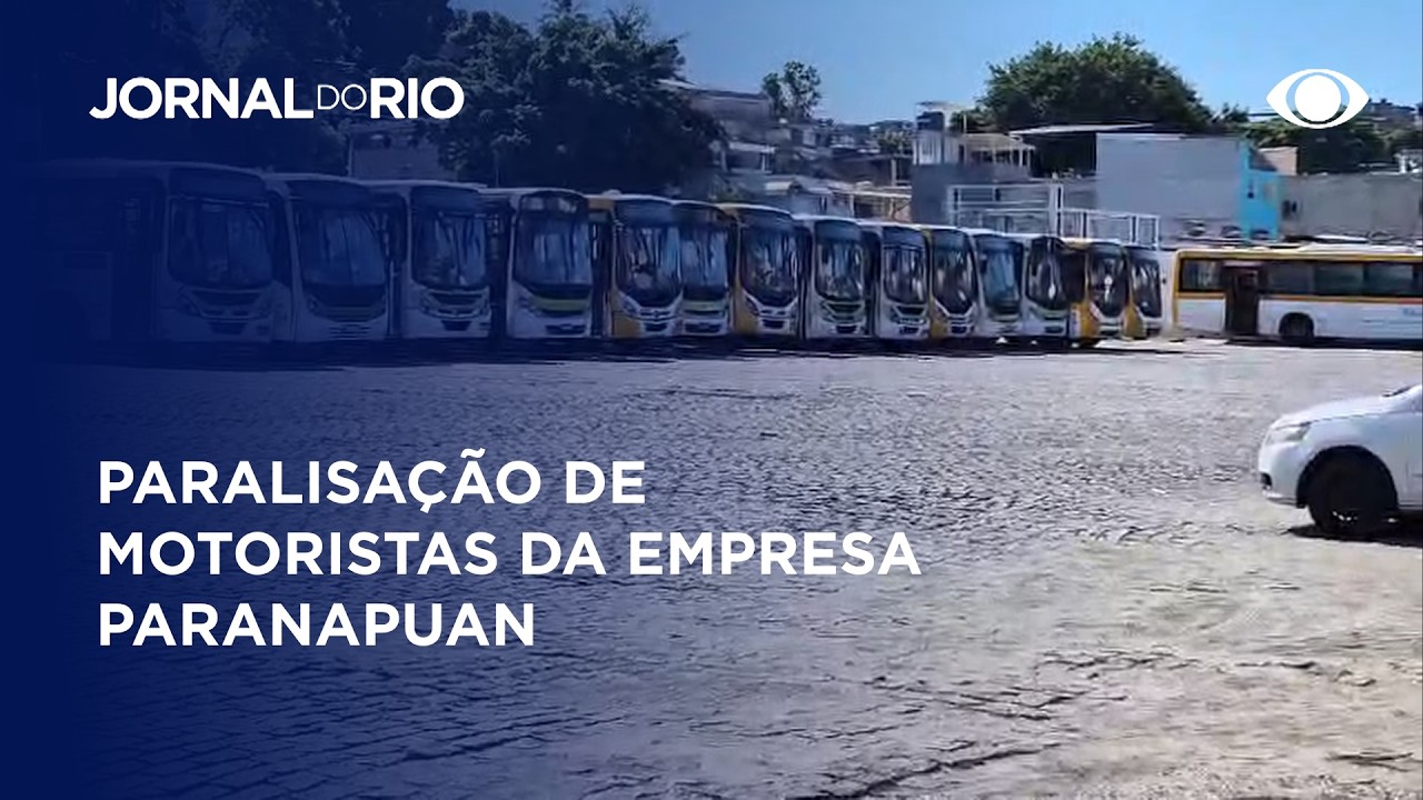 Manhã de caos na Ilha do Governador por conta da paralisação de motoristas da empresa Paranapuan