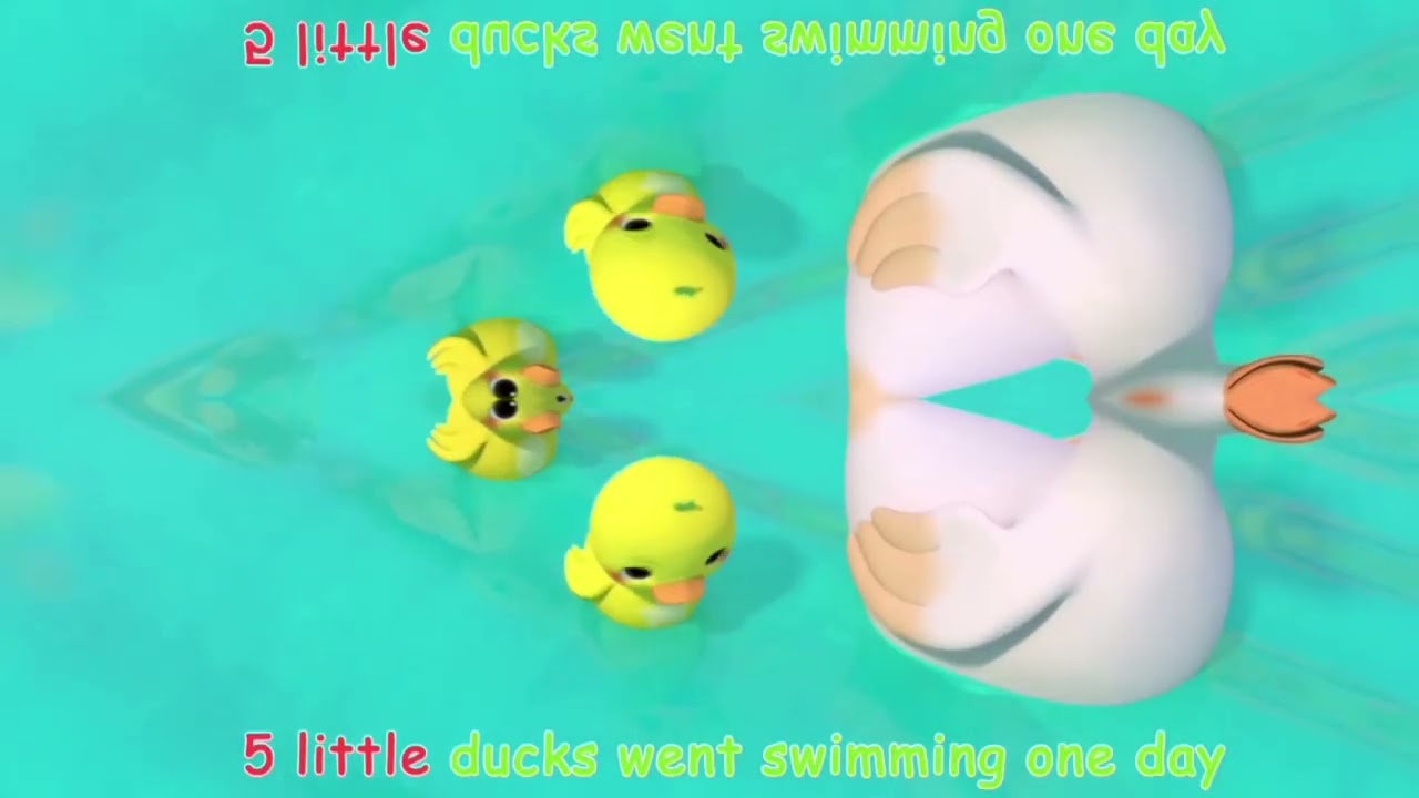 The 5ducks and their mom,swims🪿(sponsored by:klasky Csupo effects 2001)