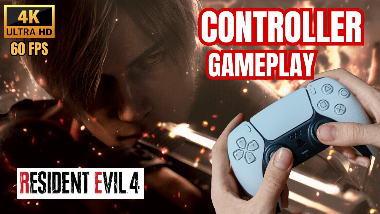 DualSense on Resident Evil 4 Remake (4K 60FPS Gameplay)