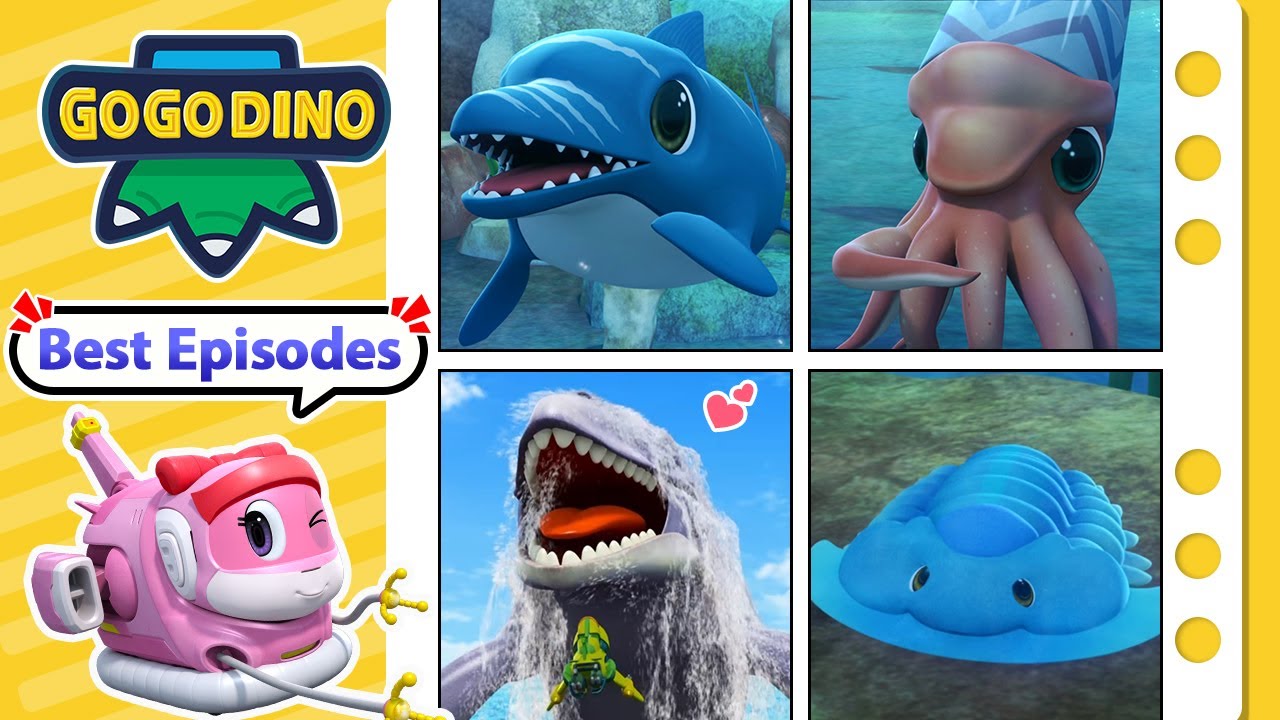 Best Sea Animals + More | Ophthalmosaurus, Orthoceras, Trilobite | GOGODINO Best Episodes | Dinosaur