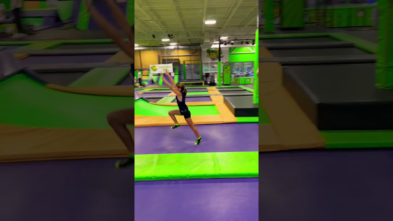Aerial on a trampoline #acro #aerial #shorts