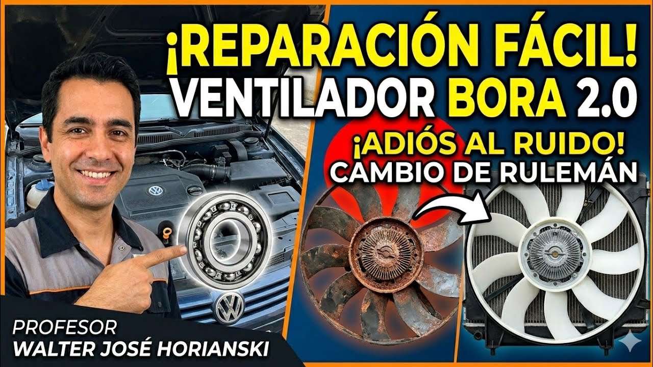 Замена подшипника вентилятора. Volkswagen Bora 2.0