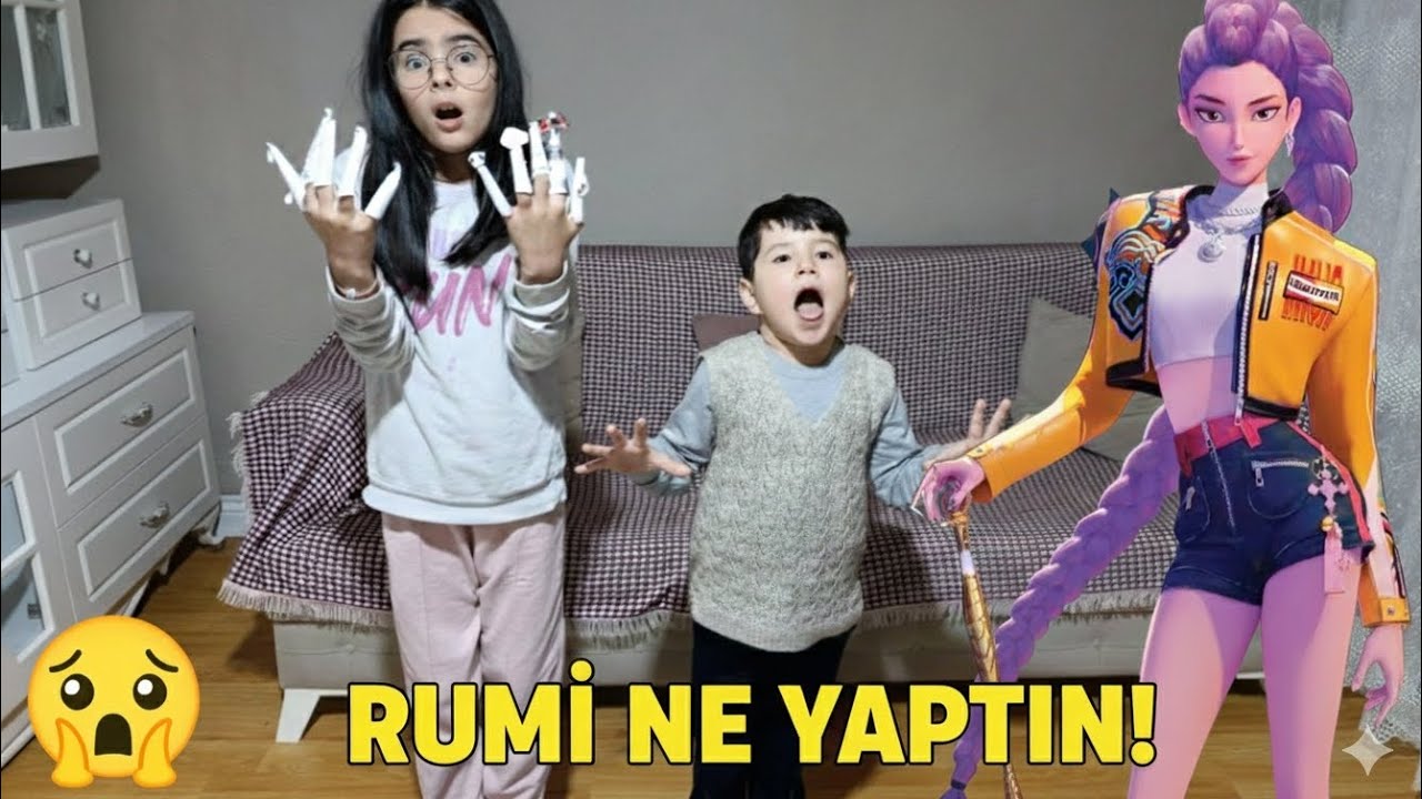 RUMİ nisanura ne yaptı😱😱 @LikeNastyaofficial @KuzeyElif  @elifsinemtv 