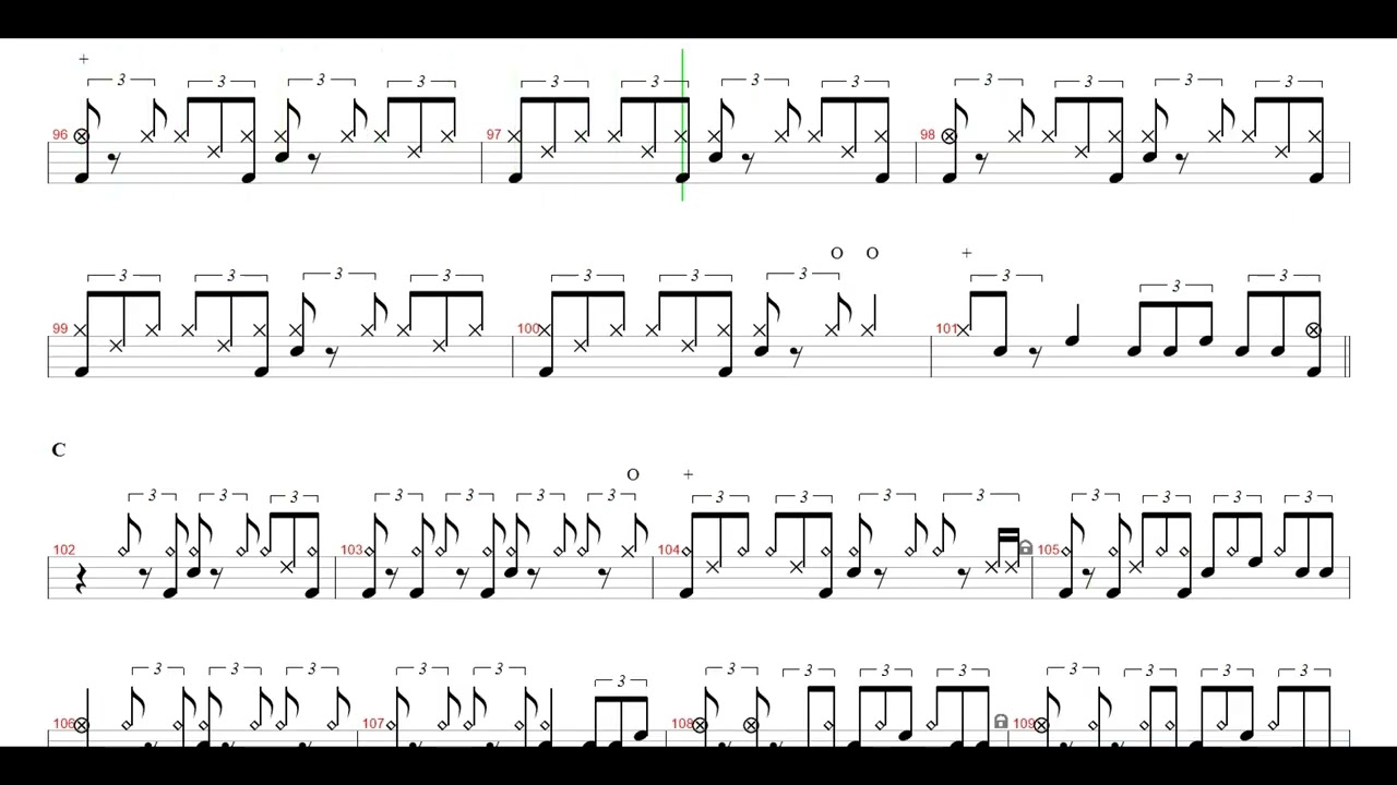 TOTO-These Chains | Drum Score, Drum Sheet Music