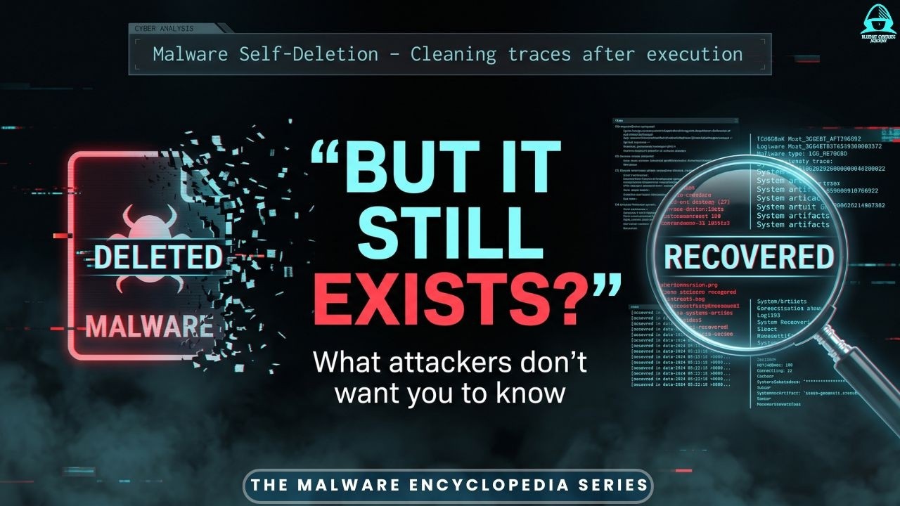 Self-Deleting Malware Explained | How Malware Erases Itself After Execution (Malware Encyclopedia)