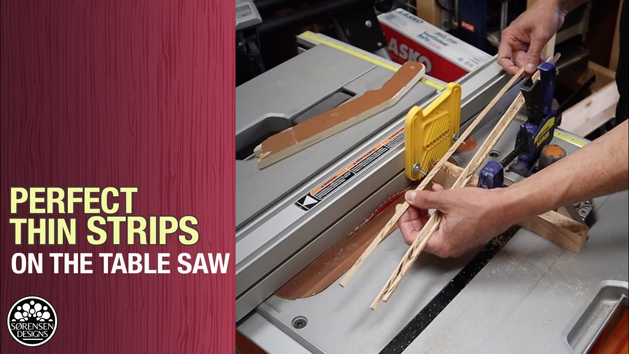 Cutting Thin Strips - A Jig that actually Works // Woodworking