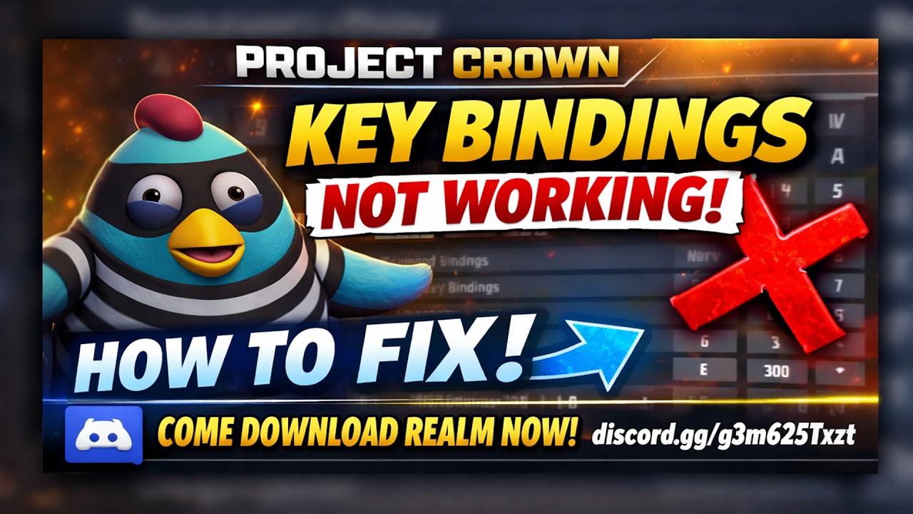 Project Crown Key Bindings Not Working? (HOW TO FIX FAST!)