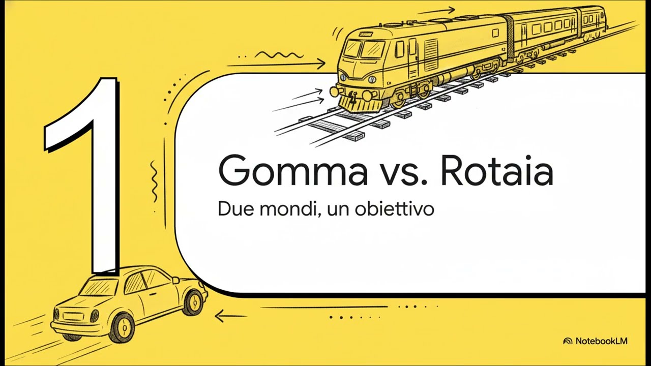 TRASPORTI#1 🚗🚂 TERRESTRI: gomma vs rotaia