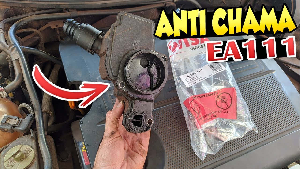 Como trocar antichama motor EA111 vazando Gol fox polo golf em casa fácil